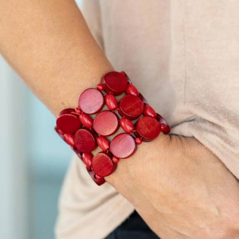 Paparazzi Cruising Coronado Red bracelet